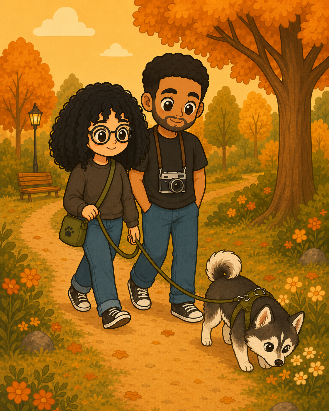 Small dog enrichment walk in Orange County